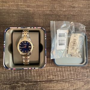 Brand new blue face fossil watch- women’s